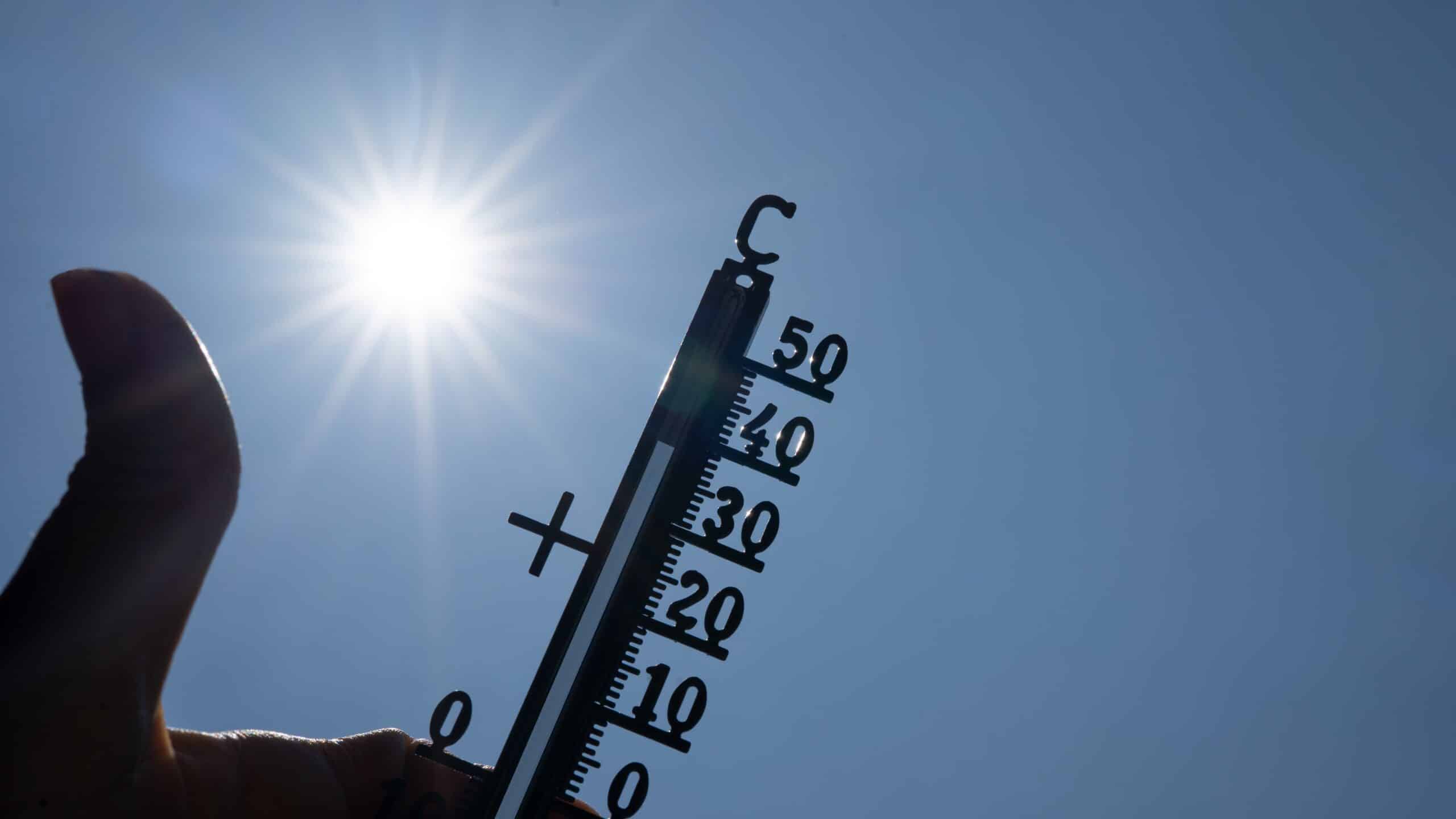 Hot,Weather,,Global,Climate,Change,Concept,-,Heat,Wave,, Sommer