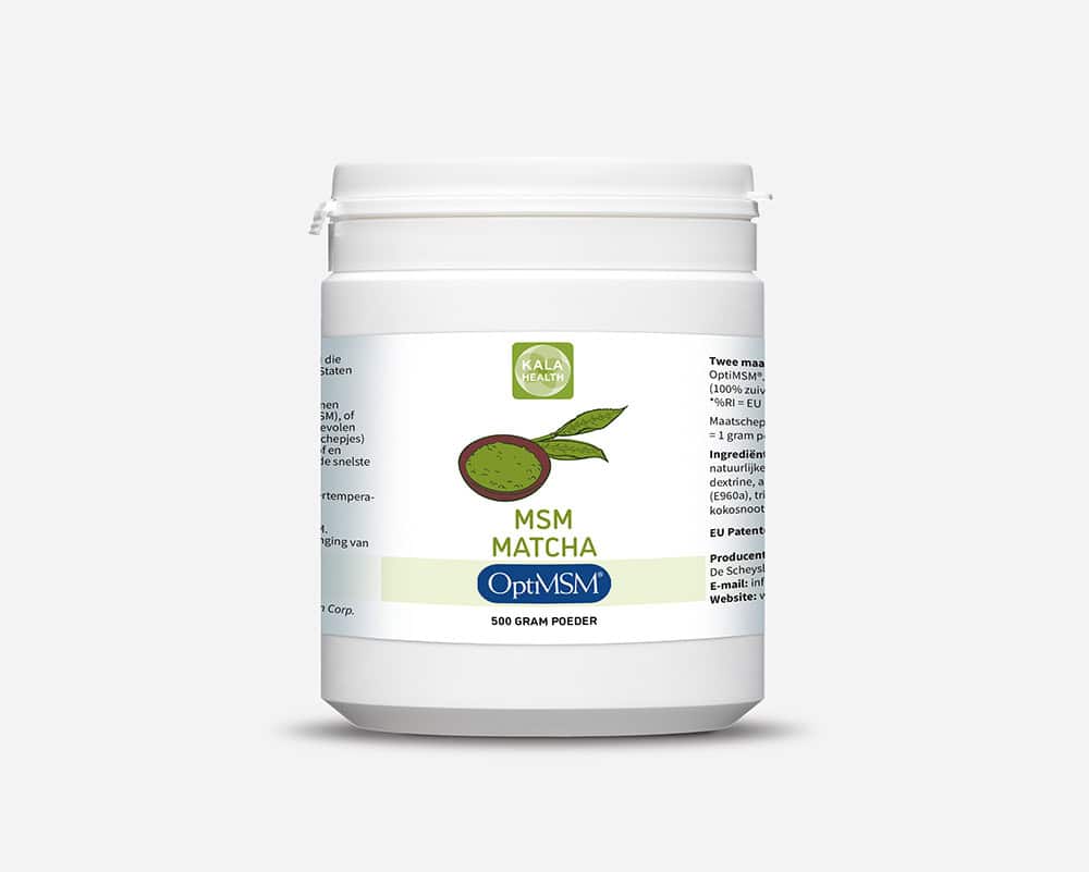 OptiMSM® Pulver Matcha 2 500 gr. OptiMSM poeder met Matcha smaak, van Kala Health